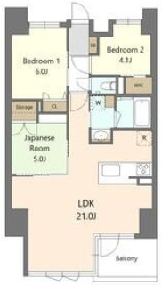 S-RESIDENCE谷町六丁目aloの間取り