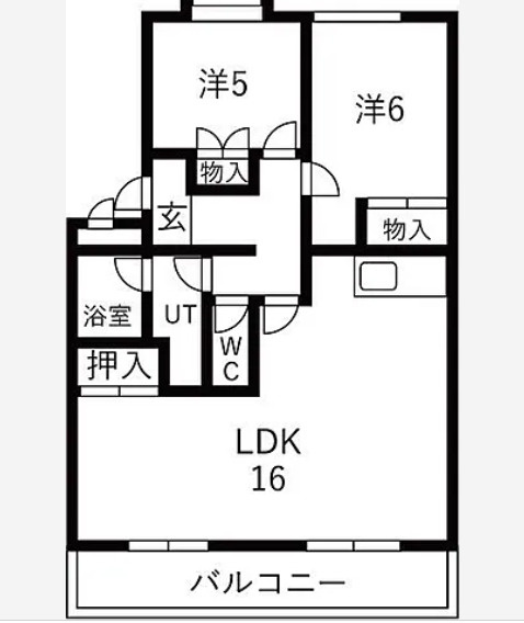 サーディアムA棟の間取り