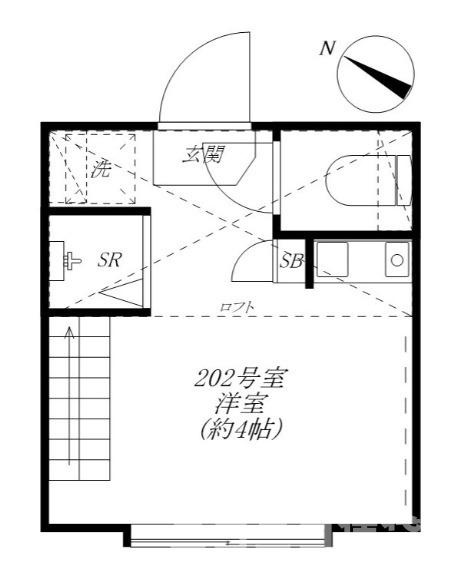 北区浮間３丁目のアパートの間取り