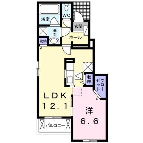 アネシス木太Ｂの間取り