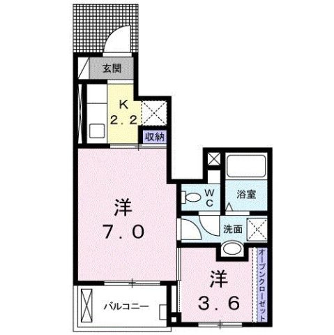 花梨Ⅰの間取り