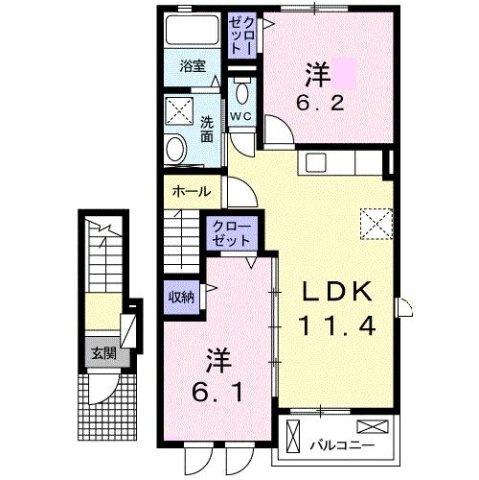 ガーデンプレイスＡの間取り