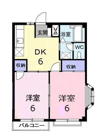 西原エルデイムの間取り