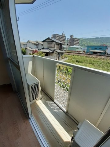 エルディム川西のバルコニー