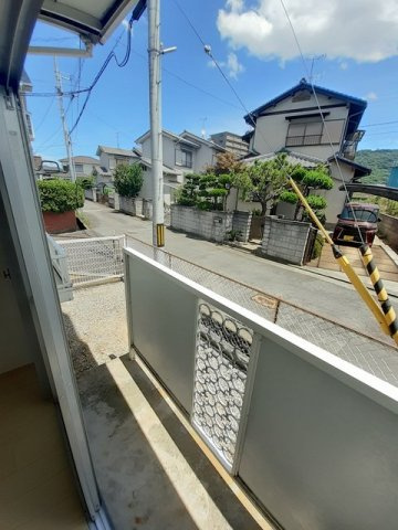エルディム川西のバルコニー