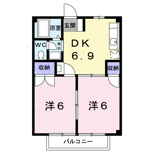 ミューズ松本Ⅱの間取り