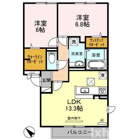 GLANZ KISHIBEの間取り