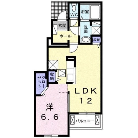 クラール元山Ｅの間取り