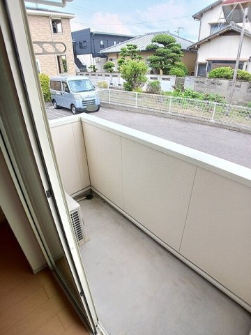 ワイズＫＭのバルコニー