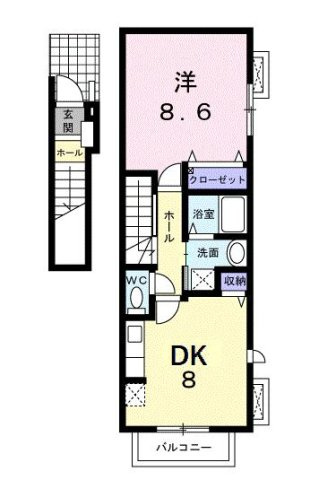 ジュネス　ＭＵＫＡＩの間取り
