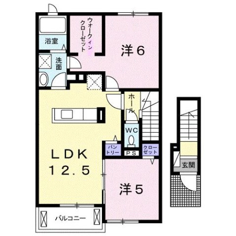 クラール元山サウスＡの間取り