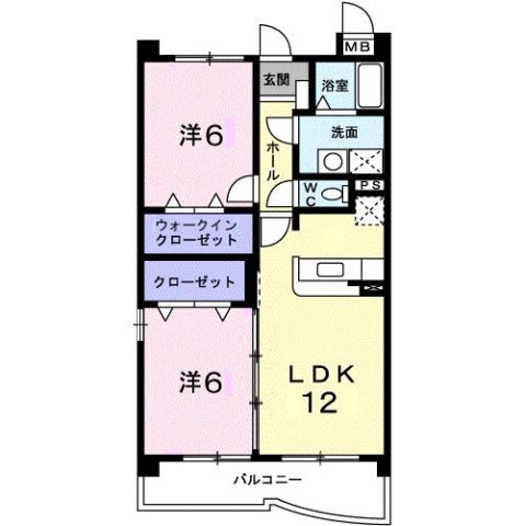 グランディール・Ｓの間取り