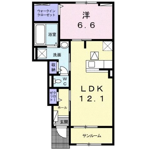 ルーラルハウス東山崎Ｃの間取り