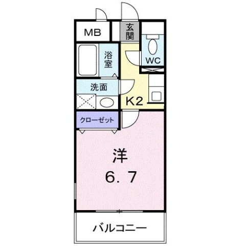 フルール・Ｍの間取り