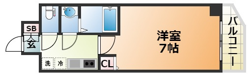 CREST TAPP 神戸湊町 NOIRの間取り