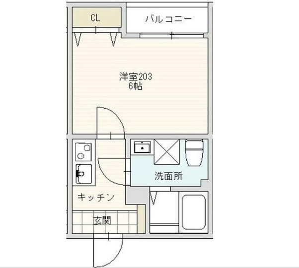 アーバンブルー高砂の間取り