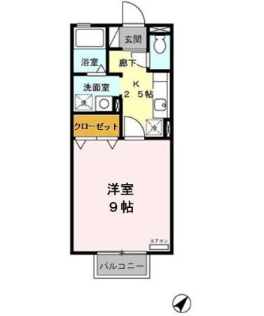 カーサ八橋　　　刈谷市近郊の賃貸はクラスホームの間取り