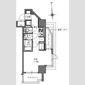 S-RESIDENCE南堀江の間取り