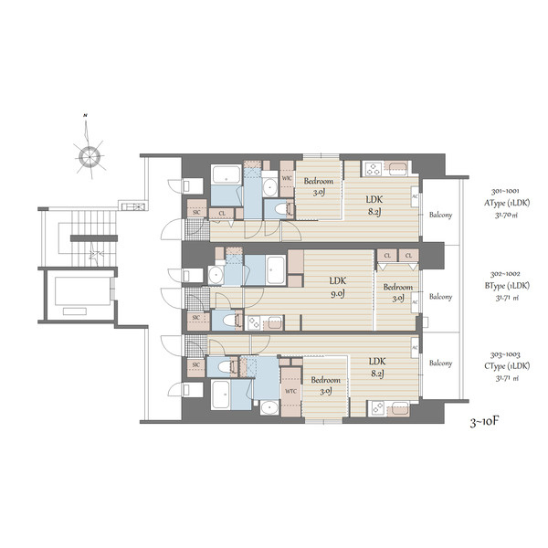 S-RESIDENCE天満橋arの間取り