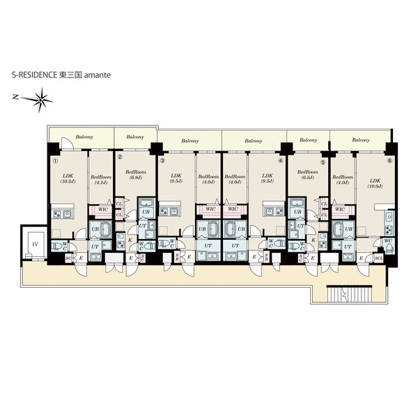 S-RESIDENCE東三国amanteの間取り
