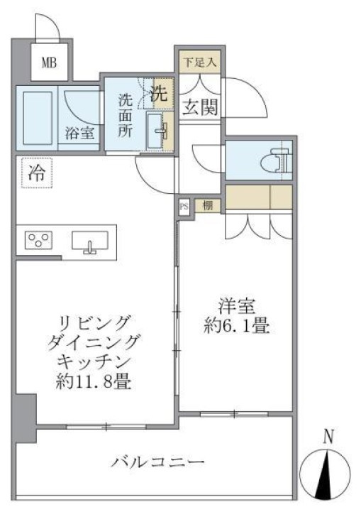 レクシード両国駅前の間取り
