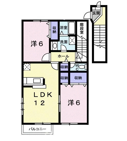 シンサリティ．ＭⅡ　Ｂの間取り