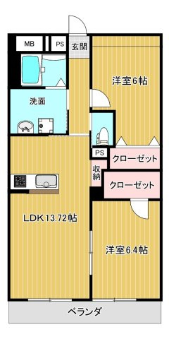 プリマヴェーラ一條の間取り