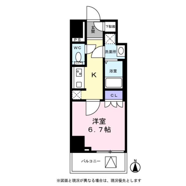 エムフラット秋葉原の間取り