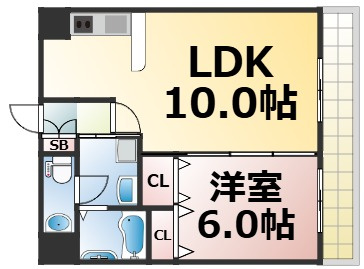 【間取り】 | グレイス今里　仲介手数料無料