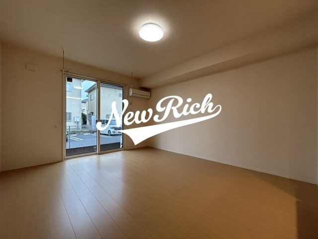高崎市上大類町のアパートのバルコニー