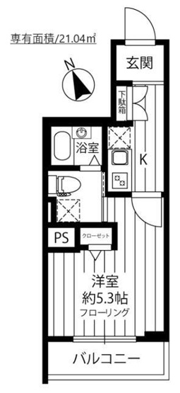 【間取り】 | スカイコート蒲田弐番館