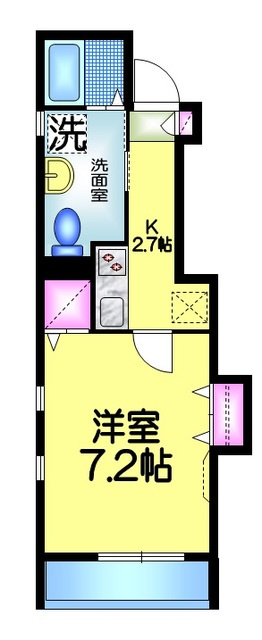 Ｓｏｌｅｉｌ　ソレイユの間取り|★角部屋２面窓★