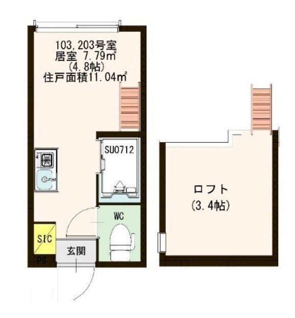 ハーモニーテラス高円寺南Ⅱの間取り