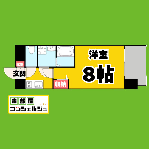 プレサンス久屋大通セントラルパークの間取り