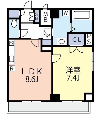 グランヴァン中野新橋の間取り|間取りです。