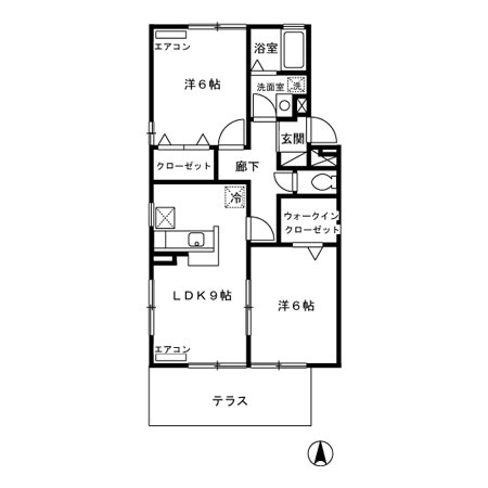 メゾンフルールの間取り