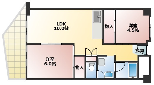 【間取り】 | シャトー黒田
