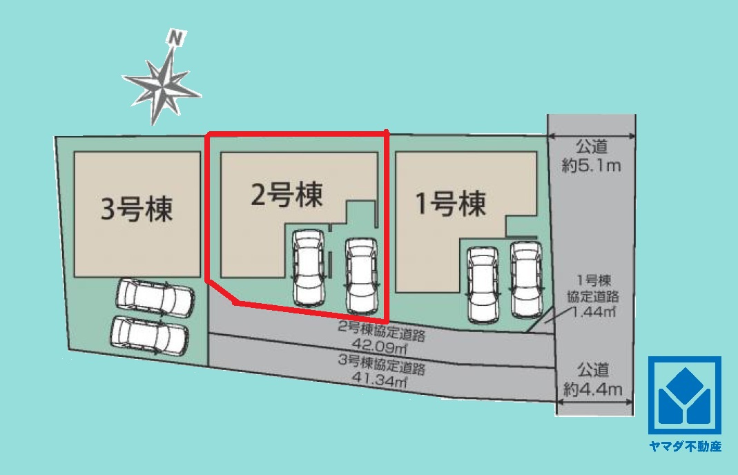 伊丹市野間５丁目の区画図