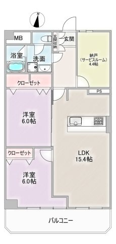 コボリマンション堀田の間取り