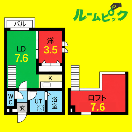 Creo六番町弐番館　名古屋市賃貸　仲介手数料無料の間取り