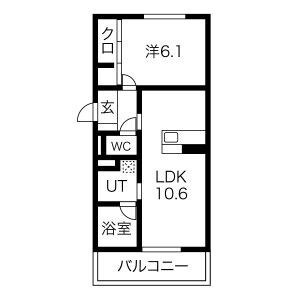 シャルールプラスⅡの間取り
