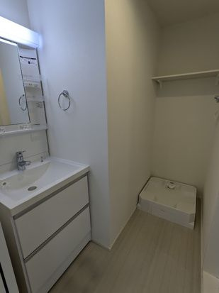 ハーモニーテラス北畑Ⅱの独立洗面台