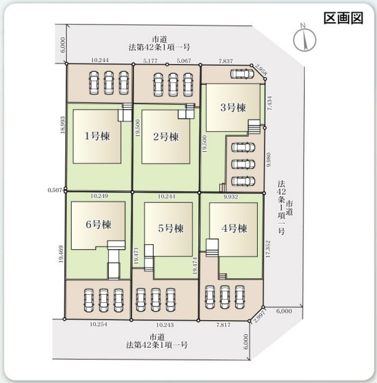 【いわき市泉滝尻2丁目1期　2号棟】　新築戸建　　泉駅まで徒歩16分☆の区画図|【区画図です】
