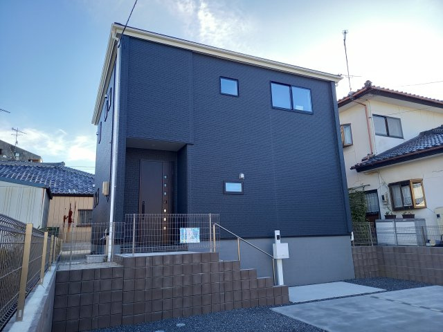 【いわき市泉滝尻2丁目1期　1号棟】　新築戸建　　泉駅まで徒歩16分☆の外観|同施工◆外観の写真です◆　
お洒落な新築は気分が上がりますね♪　新しい暮らしをお楽しみいただけます！！家に帰宅するのがより一層楽しみになります♪

