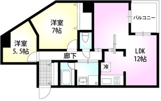 【間取り】 | ＰＲＩＳＭ　ＣＯＵＲＴ　平井 | 間取りです。