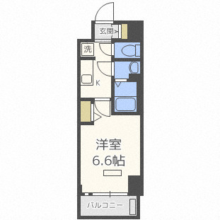 プレサンス梅田Ⅱの間取り|プレサンス梅田Ⅱ　開放感のある間取り