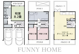 【間取り】 | 目黒区青葉台2丁目戸建