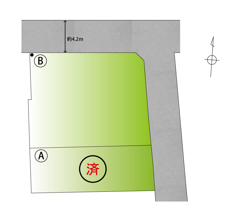 ライフフィールド西浜3丁目2区画の区画図