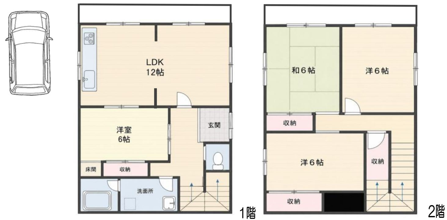 垂水区千鳥が丘2-2-45戸建の間取り