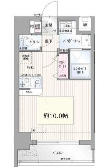 船橋市本町７丁目の賃貸マンションの間取り